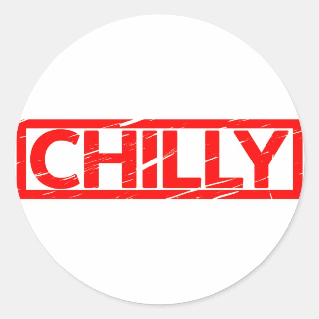 Chilly Stamp Classic Round Sticker (Front)