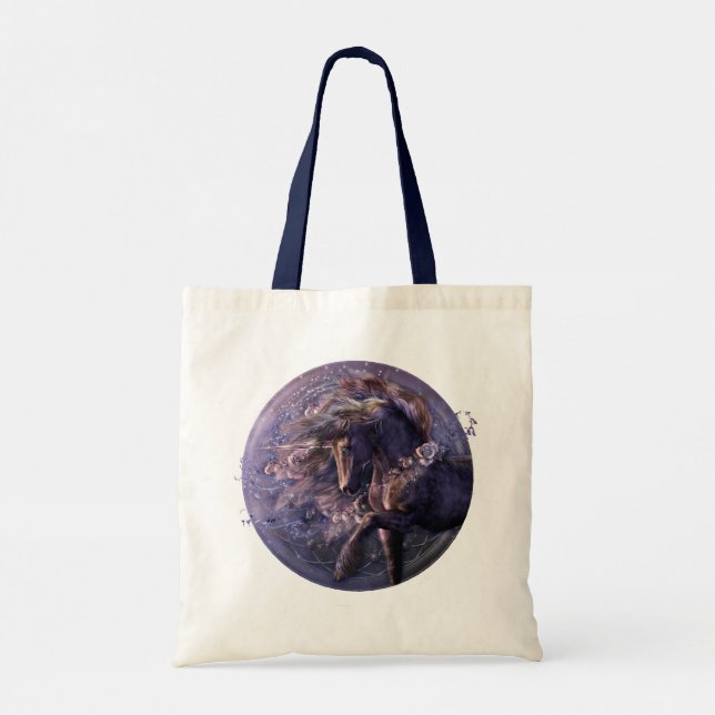 Chimera Black Rose Tote Bag (Back)
