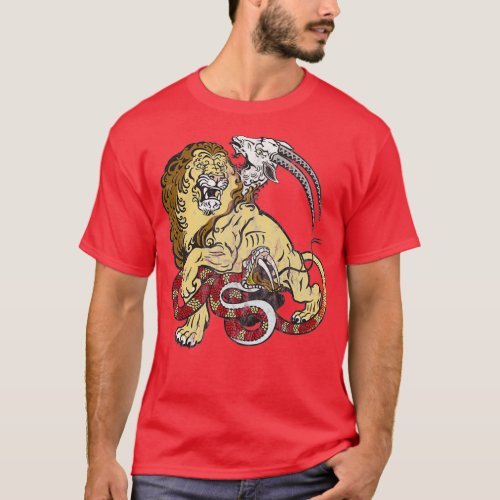 Chimera Greek Mythology Graphic  T_Shirt