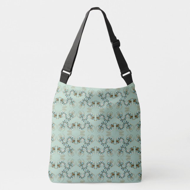 Chimera - Peacock Seahorse Crossbody Bag (2 Sizes) (Front)