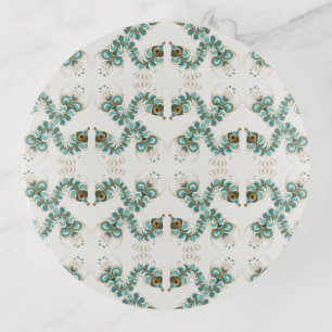 Chimera - Peacock Seahorse Glass Trinket Tray