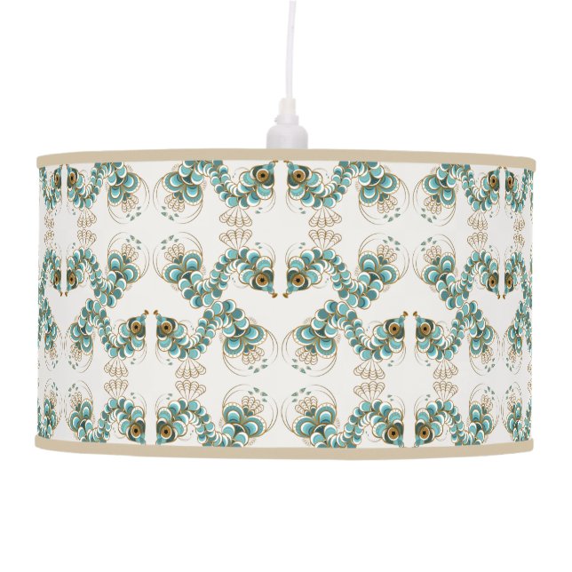 Chimera - Peacock Seahorse Pendant Lamp (Front)