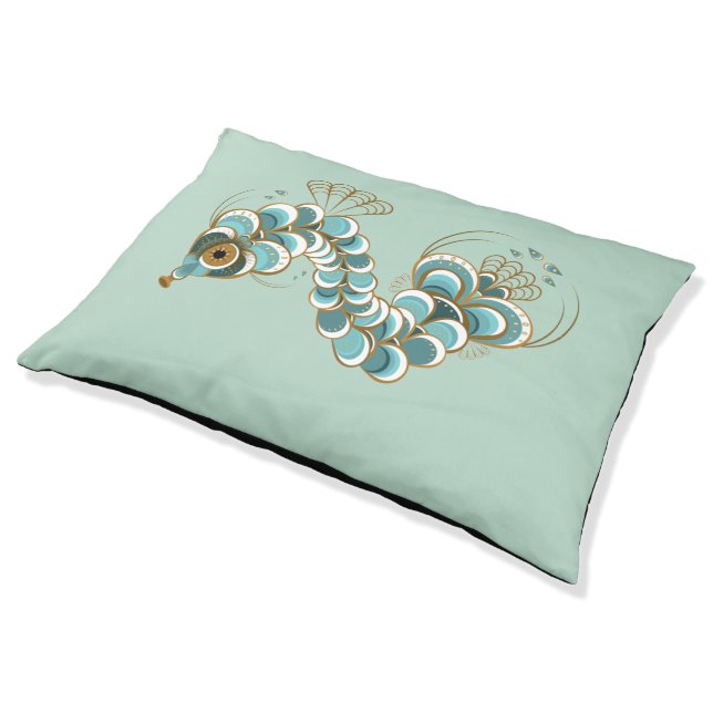 Chimera - Peacock Seahorse Pet Bed (Angled)