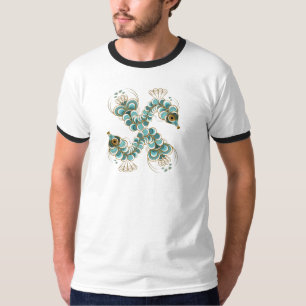 Chimera - Peacock Seahorse Ringer T-Shirt