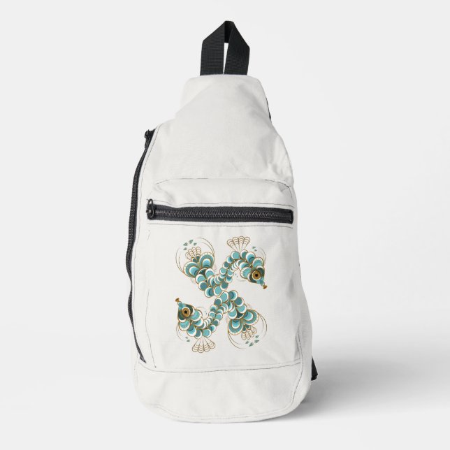 Chimera - Peacock Seahorse Sling Bag (Front)