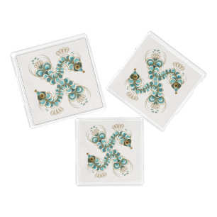 Chimera - Peacock Seahorse Trays (Single/Set)