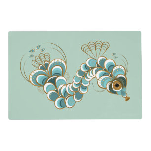 Chimera - Peacock Seahorse Wipeable Placemat