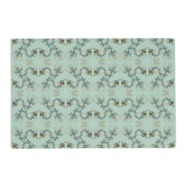 Chimera - Peacock Seahorse Wipeable Placemat (Front)