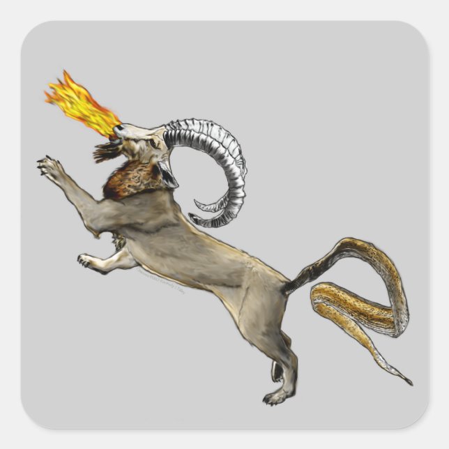 Chimera Square Sticker (Front)