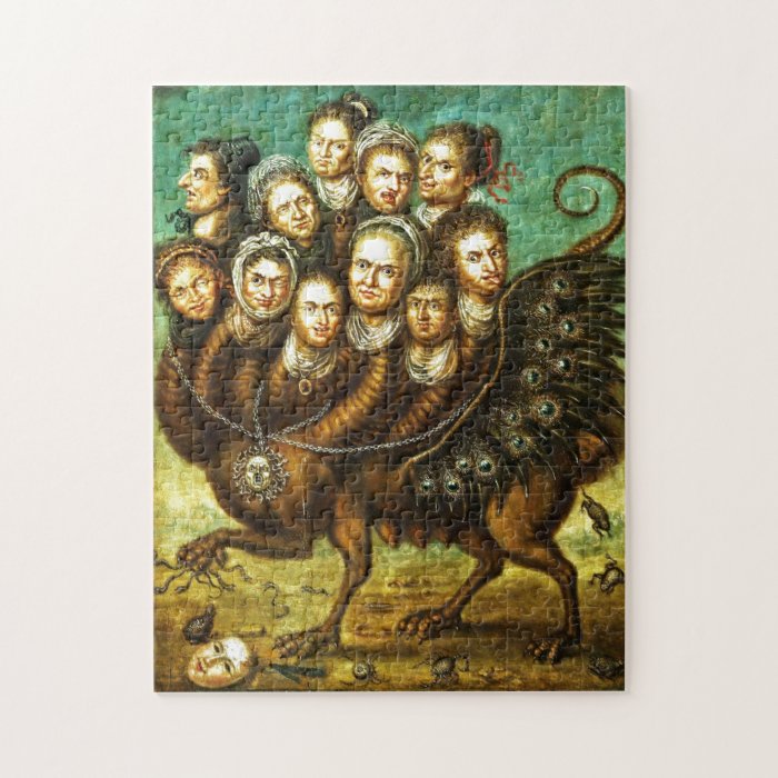 Chimera Winged Creature Early 18th Century Monster Jigsaw Puzzle