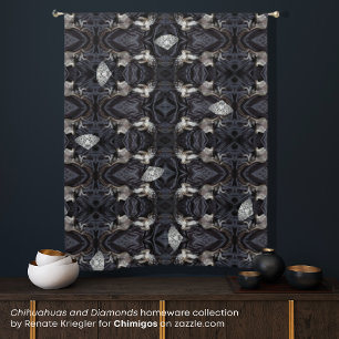 Chimigos - Chihuahuas and Diamonds Blackout Curtains