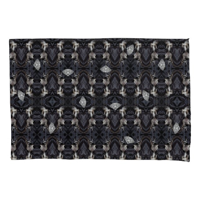 Chimigos - Chihuahuas and Diamonds Pillow Case (Front-Left)