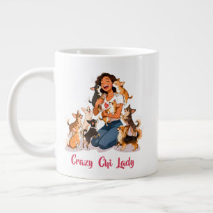 Chimigos - Crazy Chi Lady - Chihuahua  Giant Coffee Mug