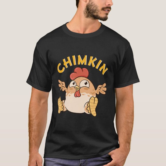 Chimkin Fat Derpy Chicken Meme   T-Shirt (Front)