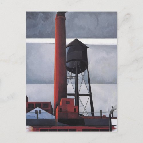 Chimney and Water Tower by Charles Demuth Postcard