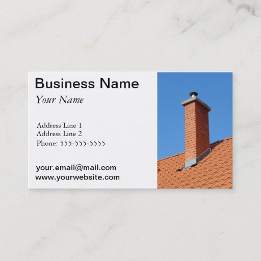 Customizable chimney business card templates