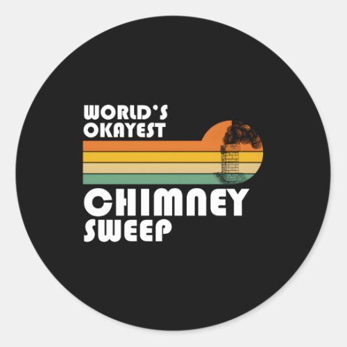 Chimney Cleaner Sweeper Professional Chimney Sweep Classic Round Sticker