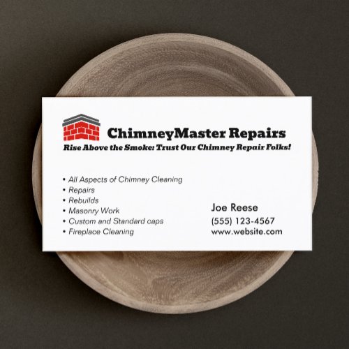 Chimney Cleaning and Repair Business Card
