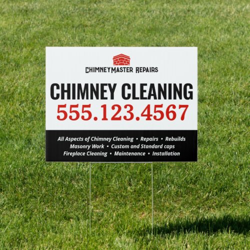 Chimney Cleaning and Repair Sign