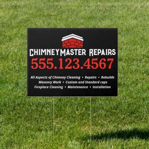 Chimney Cleaning and Repair Sign