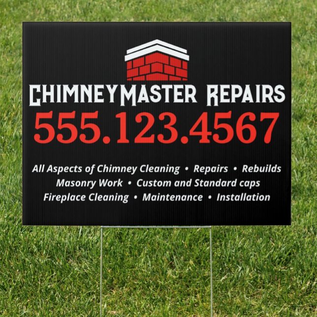 Chimney Cleaning and Repair Sign (Creator Uploaded)