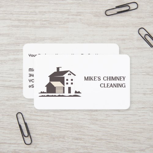 Chimney Cleaning  Fireplace Business Card