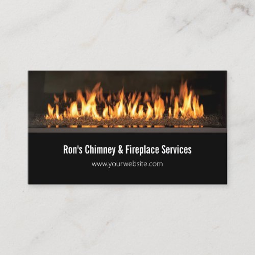 Chimney  Fireplace Services Repairs Business Card