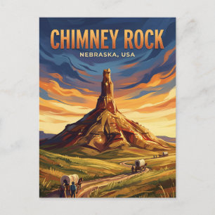 Chimney Rock National Historic Site USA Postcard
