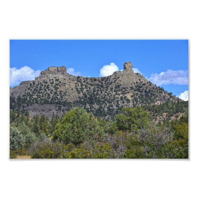 Chimney Rock National Monument, Colorado Photo Print (Front)