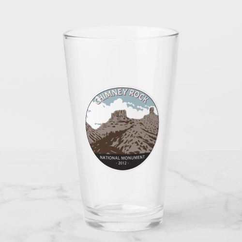 Chimney Rock National Monument Colorado Vintage Glass