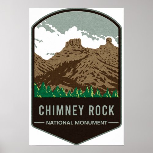 Chimney Rock National Monument Poster