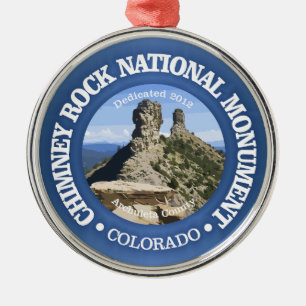 Chimney Rock (NM) Metal Ornament