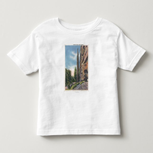 Chimney Rock on Cody Highway, Montana View Toddler T-shirt (Front)