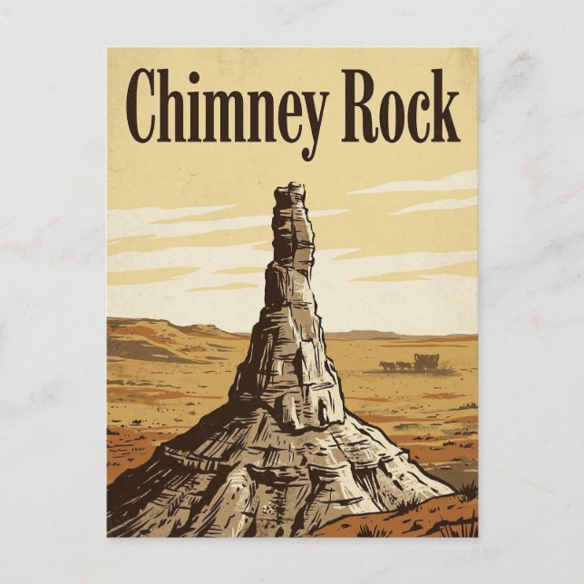 Chimney Rock Postcard (Front)