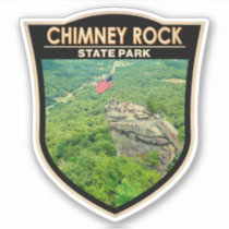 Chimney Rock State Park North Carolina Badge Sticker