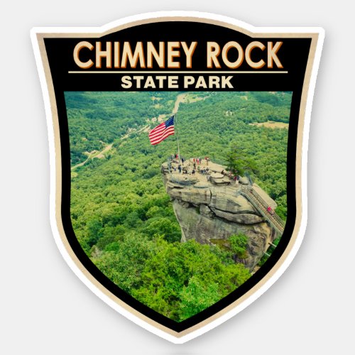 Chimney Rock State Park North Carolina Badge Sticker