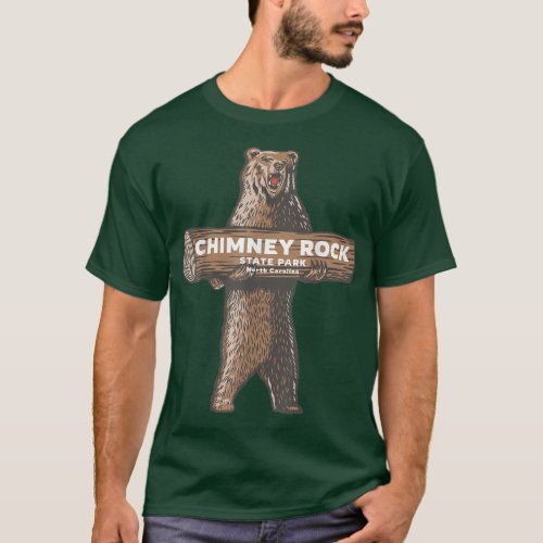 Chimney Rock State Park North Carolina Bear Vacati T_Shirt