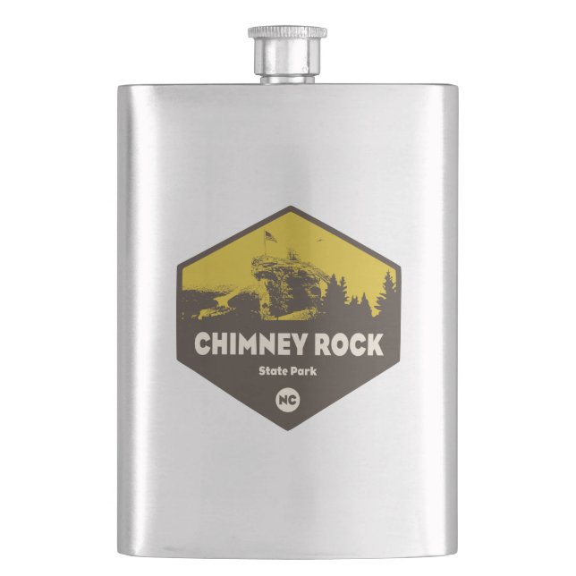 Chimney Rock State Park, North Carolina Flask (Front)