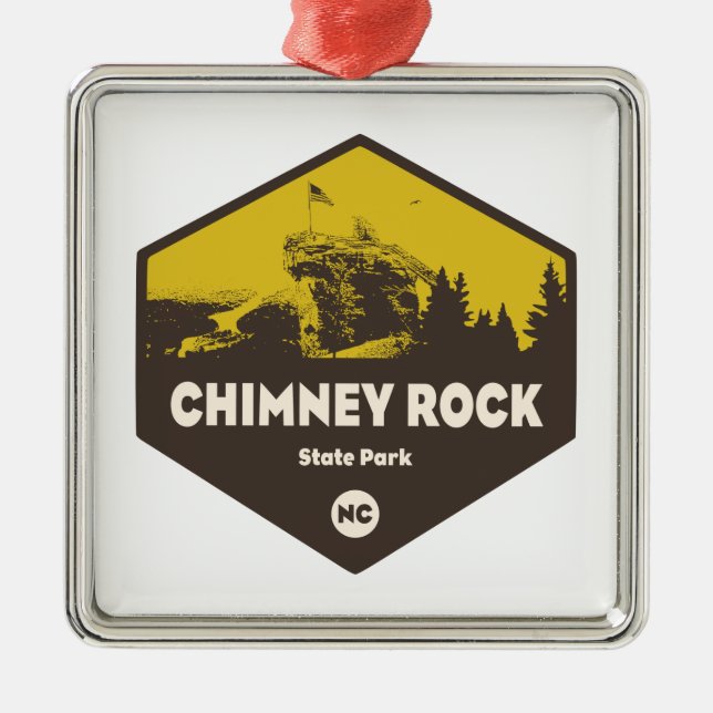 Chimney Rock State Park, North Carolina Metal Ornament (Front)