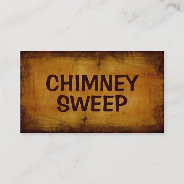 Chimney Sweep Antique Business Card (Front)
