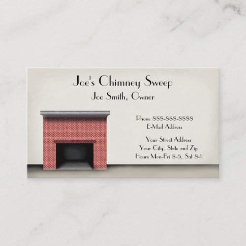 Chimney Sweep Business Card