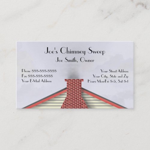 Chimney Sweep Business Card