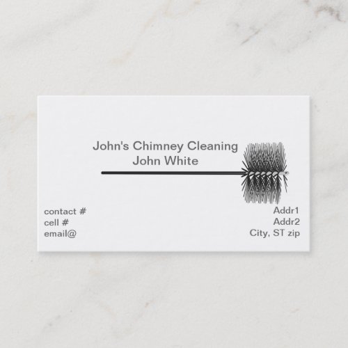 Chimney sweep business card