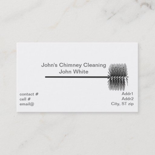 Customizable Chimney sweep business card template