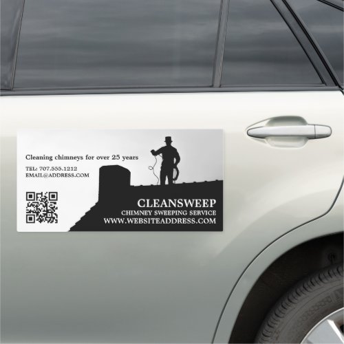 Chimney Sweep Design Chimney Sweeping Service Car Magnet