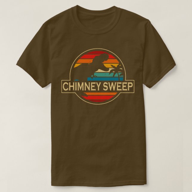 Chimney Sweep Dinosaur T-Shirt (Design Front)