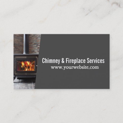 Chimney Sweep Fireplace Cleaning  Repairs Business Card