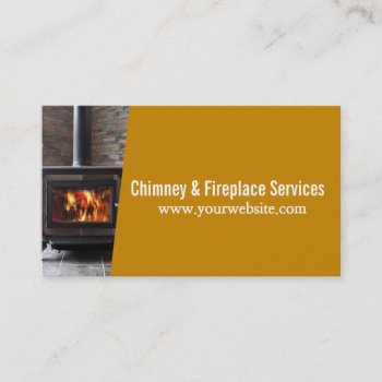 Chimney Sweep Fireplace Cleaning & Repairs Business Card by ArtisticEye at Zazzle