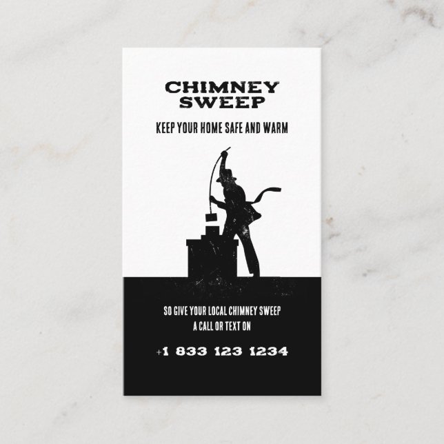 Chimney Sweep | Professional Business Card (Front)