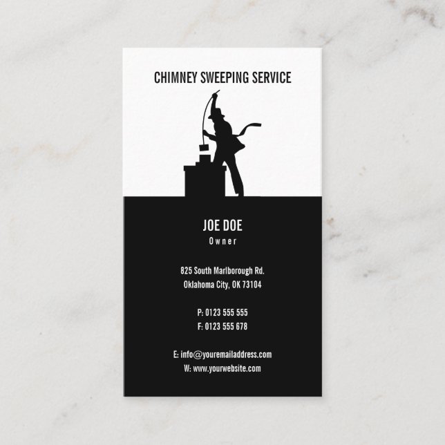 Chimney Sweep | Professional Business Card (Front)